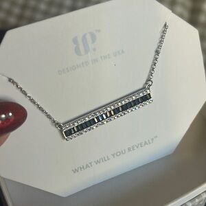 Elegant Black and Silver Necklace